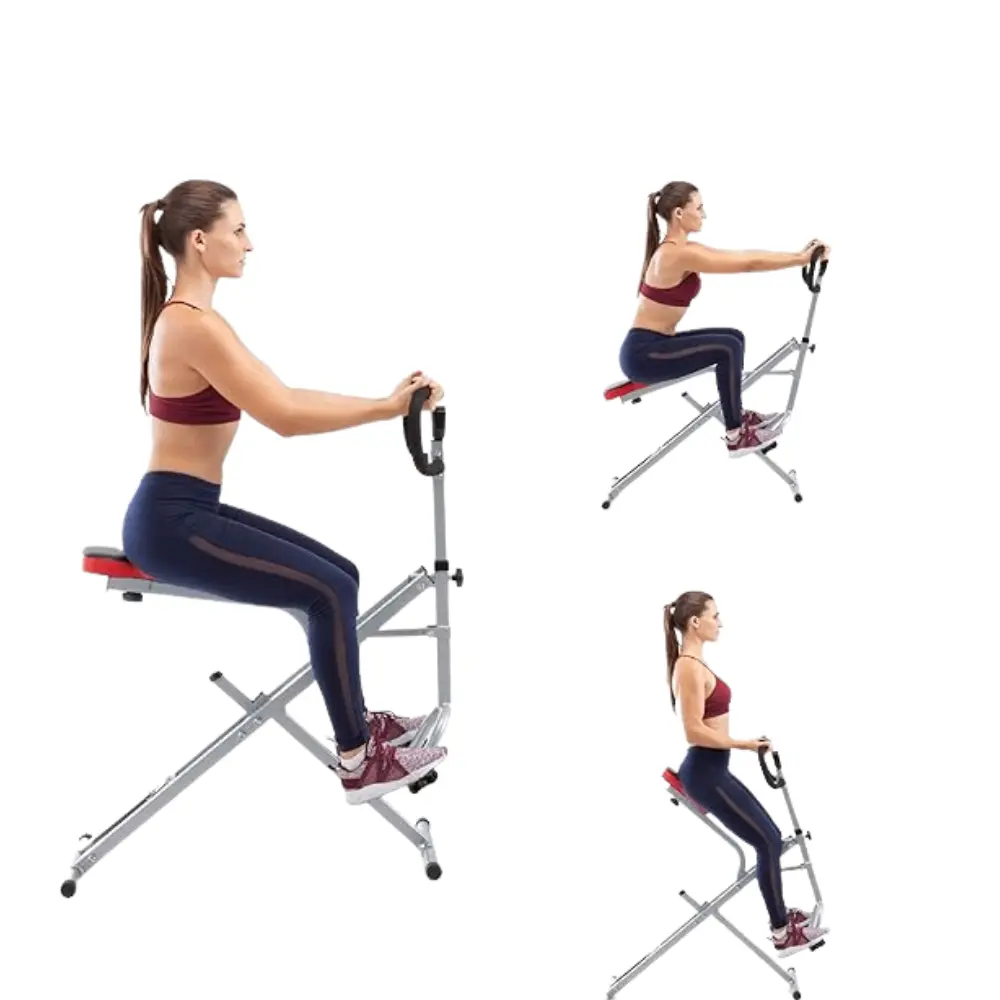 Marcy  XJ-6334 Squat Rider Machine for Glutes and Quads Workout Silver & Black – View 1